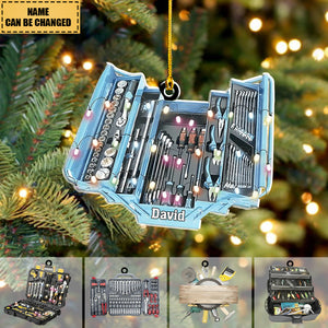 Personalized Mechanic Tool Shaped Ornament Christmas, Gift For Mechanic