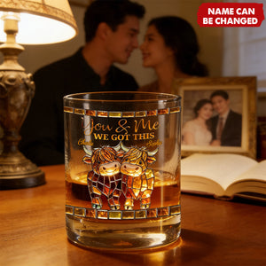 We Got This Highland Cow - Personalized Highland Cow Whiskey Glass