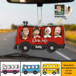 Drive Safe Mommy - Personalized Car Photo Ornament