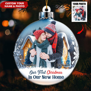 Our First Christmas in Our New Home - Personalized Acrylic Ornament