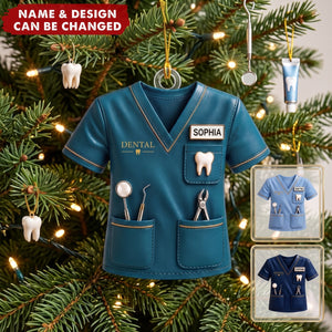 Tooth Hero – Personalized Acrylic Custom Shape Ornament, Gift for Dentist