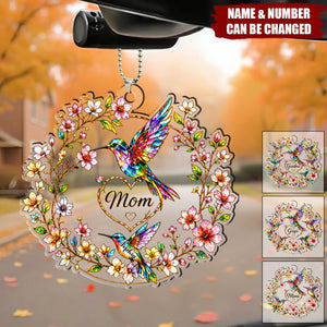 Every Name Holds a Piece of My Heart - Personalized Acrylic Car Ornament