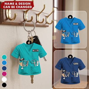 Scrubs & Medical Tools – Personalized Acrylic Keychain