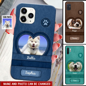 Upload Puppy Pet Dog Photo , Gift For Dog Lovers Personalized Phone Case