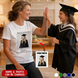 Custom Photo Proud Family Of A 2026 Graduation - Personalized T Shirt