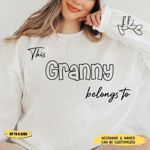 This Grandma Belongs To Family Personalized Sweatshirt