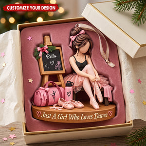 Personalized Dance Christmas Ornament, Ballet Gift For Girls