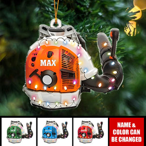 Leaf Blowers Lawn Mowers Sprayer Agricultural Tool Ornament, Farmer Christmas Tree Ornament
