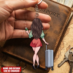 So The Adventure - Travelling gift for mom, daughter, granddaughter, wife, girlfriend, friend-Personalized Custom Keychain