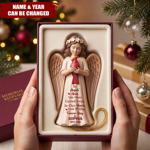 In Angels' Arms You Were Carried Away Memorial Ornament, Cardinal Sympathy Gift