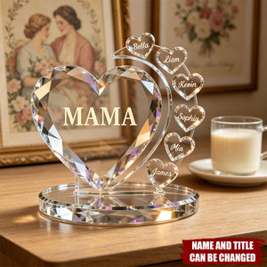 Best Mom Ever - Personalized Acrylic Block Plaque, Gift For Mom