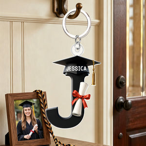 Graduation Alphabet With Name - Personalized Acrylic Keychain