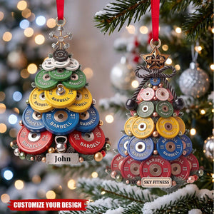 Custom Acrylic Ornament - Personalized Christmas Gym Gifts
