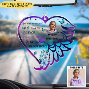 Personalized Photo Memorial Acrylic Ornament - Memorial Gift Idea For Loss Of Dad/ Mom