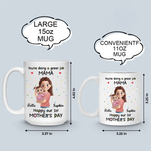 Tiny Arms, Endless Love - Family Personalized Custom Mug - Mother's Day, Baby Shower Gift, Gift For First Mom