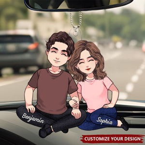 You Are My Missing Piece - Couple Personalized Acrylic Car Ornament