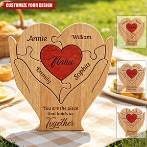 Grandma, Nana, Gigi You Are The Piece That Holds Us Together - Personalized Puzzle