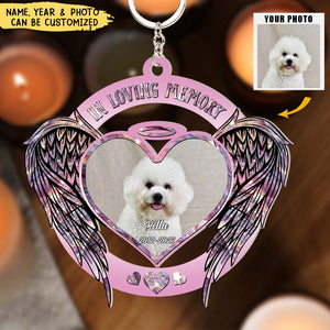 Forever In My Heart - Personalized Photo Acrylic Keychain - Memorial Gift