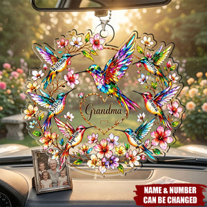 Every Name Holds a Piece of My Heart - Personalized Acrylic Car Ornament