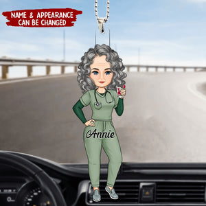 Personalized Nurse Doll Acrylic Ornament, Gift For Nurse