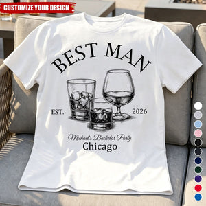 Custom Bachelor Party T-shirt - Personalized Groomsmen Proposal Wedding Gifts For Groomsmen