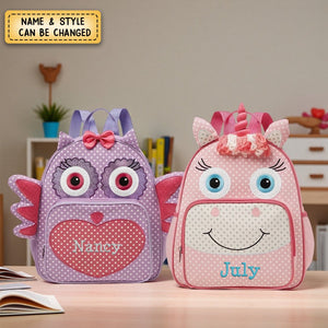 Custom Kid Name Embroidery Personalized Little Critter Backpacks
