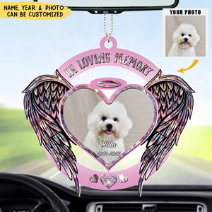 Forever In My Heart - Personalized Photo Acrylic Ornament - Memorial Gift