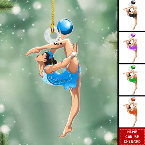 Personalized Gymnastics Christmas Ornament