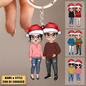 Personalized Gift For Husband, Wife Couple Keychain
