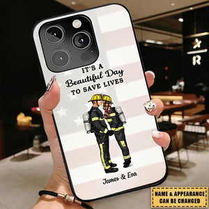 It's A Great Day To Save Lives - Personalized Phone Cases, Couple Portraits, Firefighters, Ems, Nurses, Police, Military, Gifts Sorted By Occupation