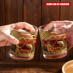 Fishing For Life - Personalized Fishing Whiskey Glass