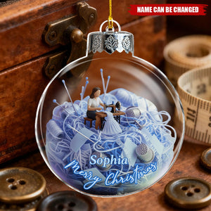 Love Sewing - Personalized Christmas Sewing Ornament