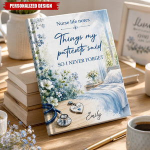 Personalized Nurse Journal - Custom Hardcover Notebook Nurse Life Gift