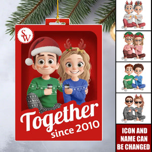 Personalized Acrylic Ornament - Anniversary Christmas Wedding Gifts For Husband And Wife, Him And Her - Christmas Is Better With You