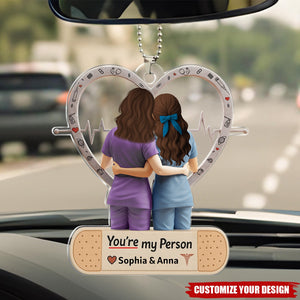 Nurse Besties Acrylic Ornament - Personalized Gifts For Nurse Colleague