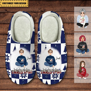 Just A Girl/Boy Who Loves Christmas - Personalized Slippers