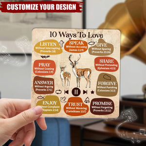 10 Ways To Love - Personalized Music Fridge Magnet