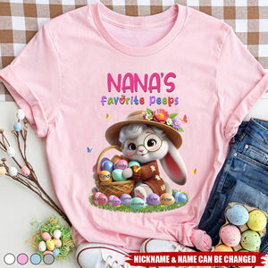 Personalized Gift Grandma's Favorite Easter T-Shirt
