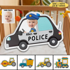 Kids Riding Vehicle - Personalized Photo Shaped Pillow