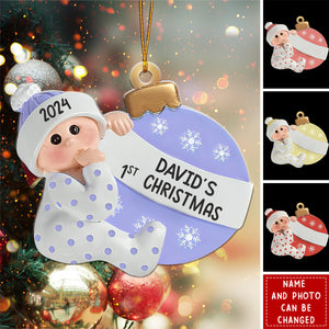 Baby First Christmas - Family Personalized Acrylic Ornament - First Christmas Gift For Baby