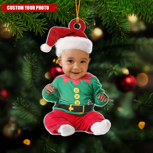 Custom Photo The Miracle Of Life - Family Personalized Custom Ornament - Acrylic Custom Shaped - Christmas Gift For Baby Kids, Newborn Baby