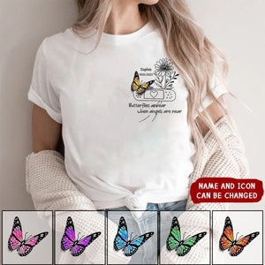 Custom Personalized Memorial Unisex T-Shirt -Memorial Gift Idea - Your Wings Were Ready But My Heart Was Not