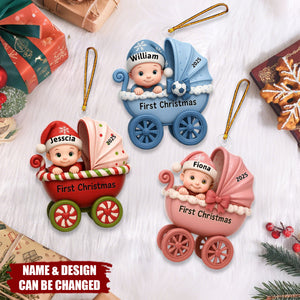 Baby's First Christmas - Personalized 1-Layer Acrylic Ornament