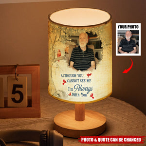 Light This Up I'm Always With You - Personalized Photo Fabric Lamp