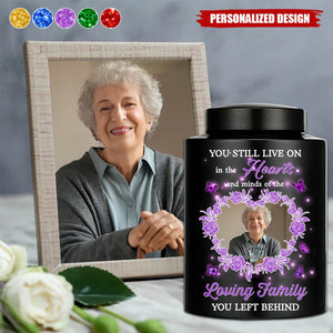 Loving Family - In Loving Memories - Keepsake Urn for Ashes - Stainless Steel Urns