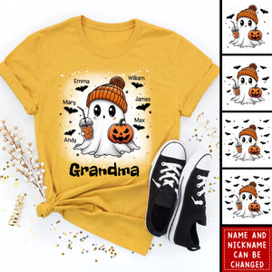 Boo Grandma Fall Season Halloween Personalized Shirt