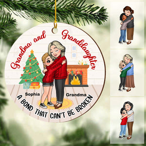 Gift For Granddaughter A Bond That Can't Be Broken Circle Ornament