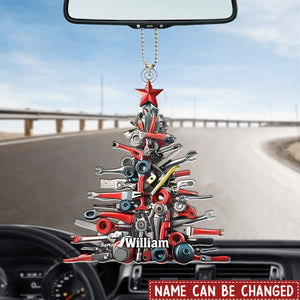Repair Tool Kit Christmas Tree Shaped Ornament, Gift For Mechanic