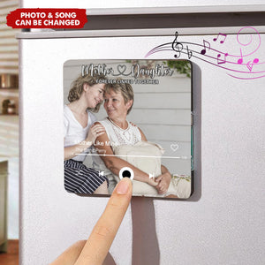 Custom Photo Family Forever Linked Together Music Fridge Magnet