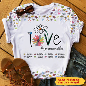 Love Grandma Life - Gift For Grandmas - Personalized Full Print T Shirt